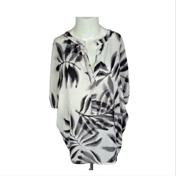 Bcbgmaxazria Ayanna Oversized Printed Top - Picture 1 of 10